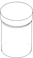 (image for) 54- Pot / screw lid - white
